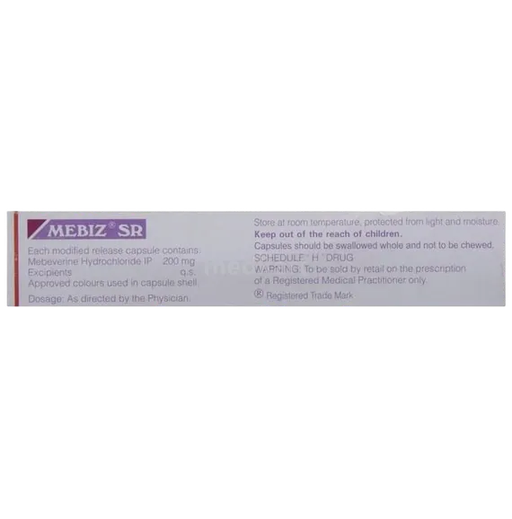 mebiz sr 200mg capsule 10's
